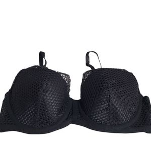 Victoria's Secret Brassiere Black Net Sz 34D New WT